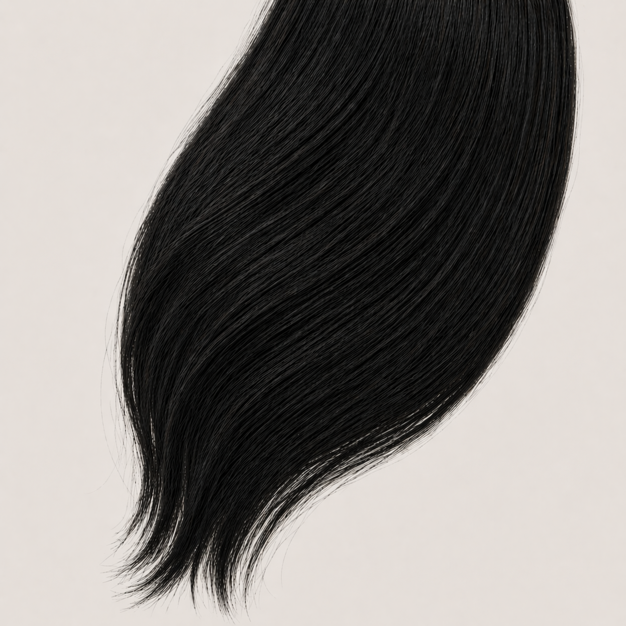 Extension capelli Butterfly Weft Stessia nel colore #1A Nero naturale, distese in piano