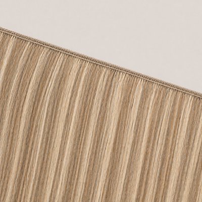 Flache Butterfly-Weft-Naht der Stessia Extensions in Farbe #10/24 Highlights