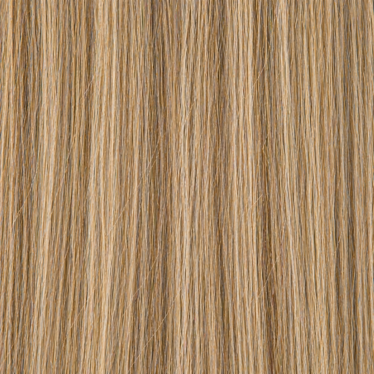 Close-up of the Remy human hair texture in shade #10/24 Highlights