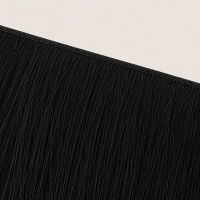 Flache Butterfly-Weft-Naht der Stessia Extensions in Farbe #1B Braunschwarz