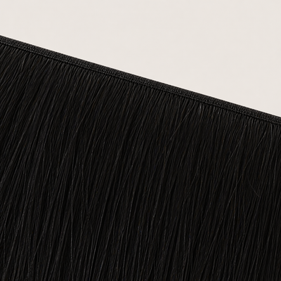 Flache Butterfly-Weft-Naht der Stessia Extensions in Farbe #1 Tiefschwarz