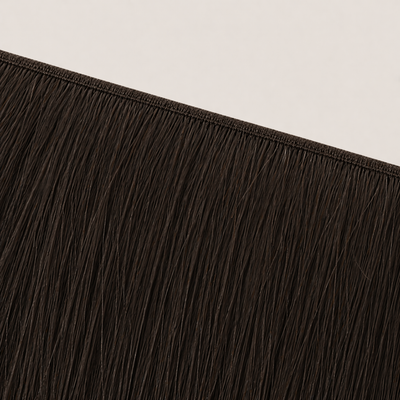 Flache Butterfly-Weft-Naht der Stessia Extensions in Farbe #2 Schwarzbraun