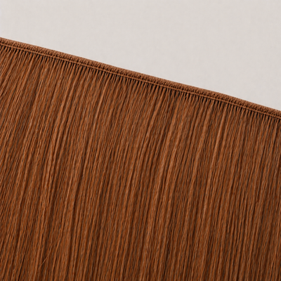 Flache Butterfly-Weft-Naht der Stessia Extensions in Farbe #30 Warmes Kupfer