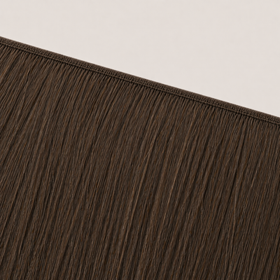 Flache Butterfly-Weft-Naht der Stessia Extensions in Farbe #3 Dunkelbraun