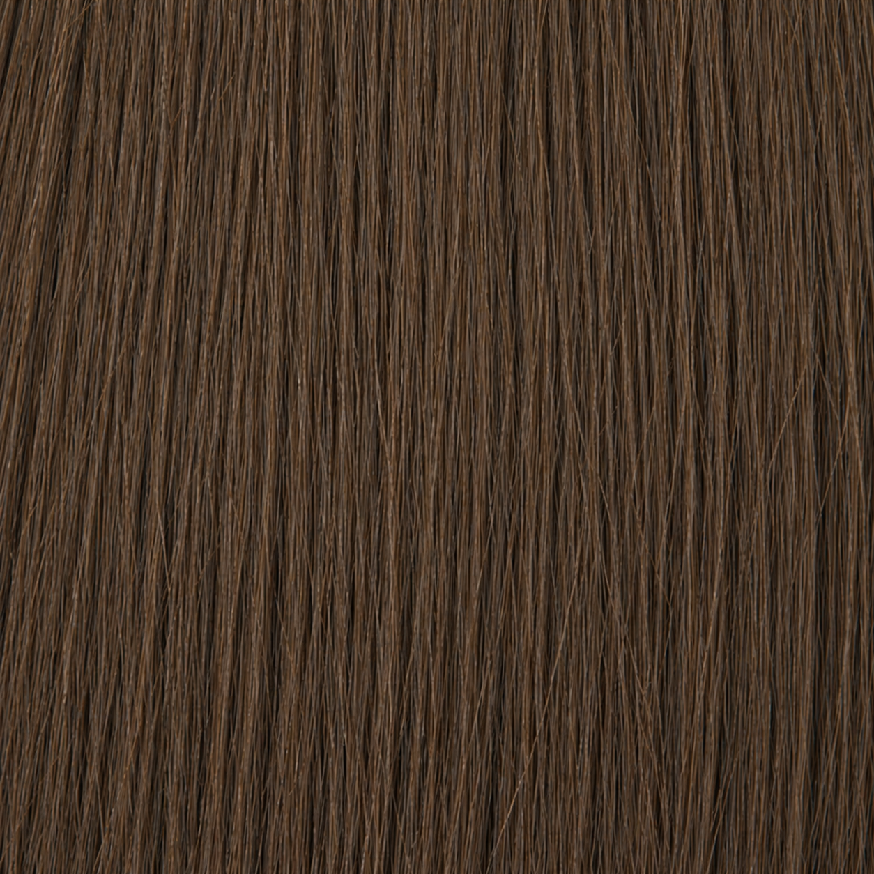 Primo piano della struttura dei capelli Remy nel colore #3 Castano scuro