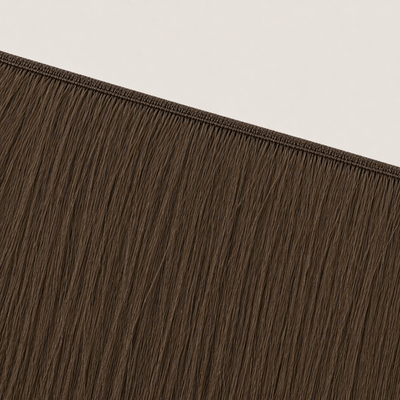 Flache Butterfly-Weft-Naht der Stessia Extensions in Farbe #4 Mittelbraun