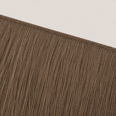 Flache Butterfly-Weft-Naht der Stessia Extensions in Farbe #5 Hellbraun