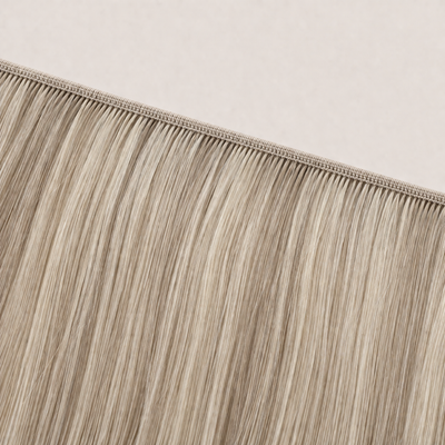 Flache Butterfly-Weft-Naht der Stessia Extensions in Farbe #613/18A Highlights