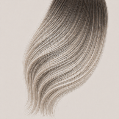 Stessia Butterfly Weft Echthaar Extensions in Farbe #7A/613/18A Balayage, flach ausgelegt
