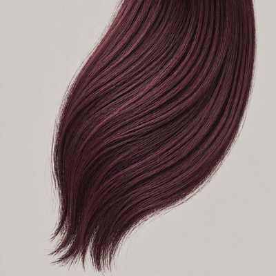 Extension capelli Butterfly Weft Stessia nel colore #99J Bordeaux, distese in piano