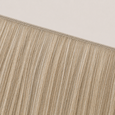 Flache Butterfly-Weft-Naht der Stessia Extensions in Farbe #M18/613 Highlights